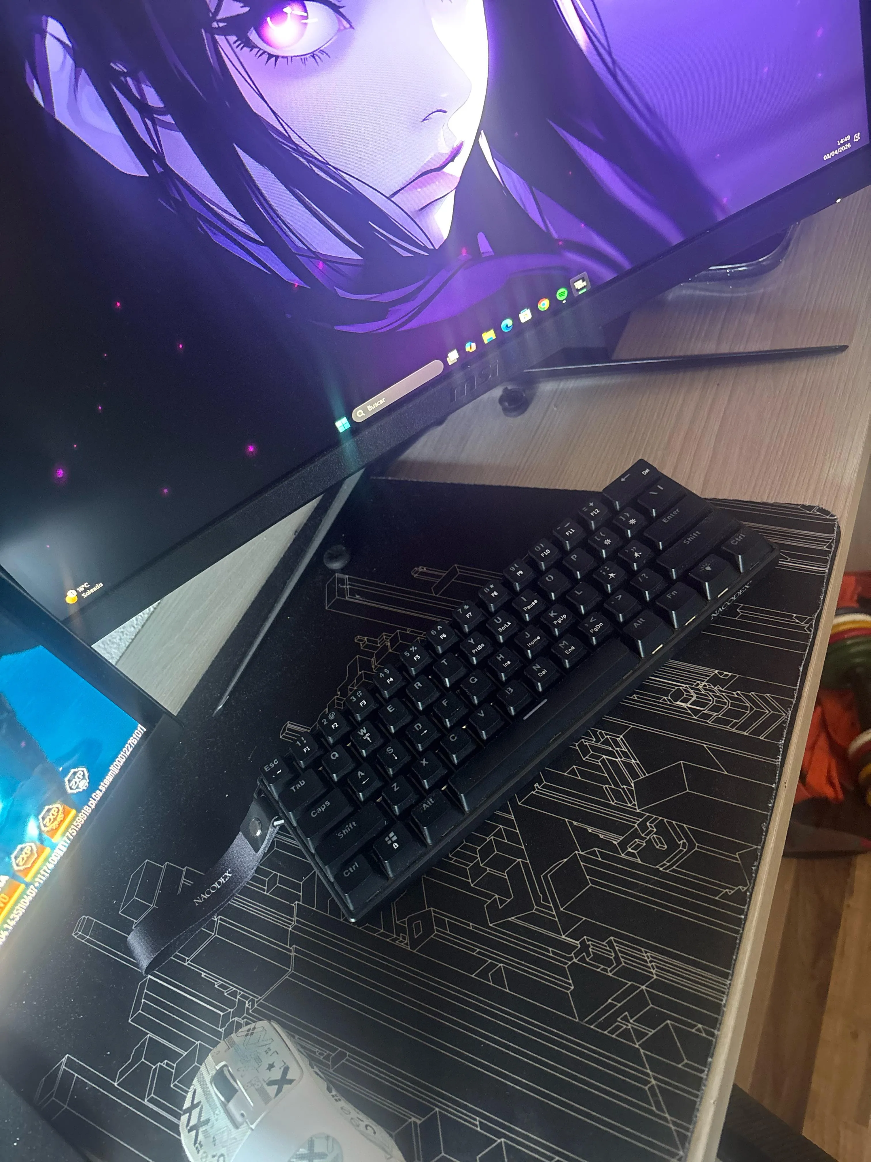 AliExpressで購入された超低価格キーボード