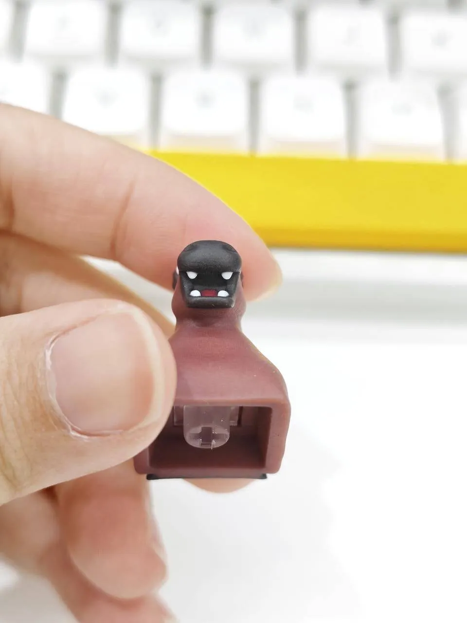 3Dプリントされたキーキャップの細部