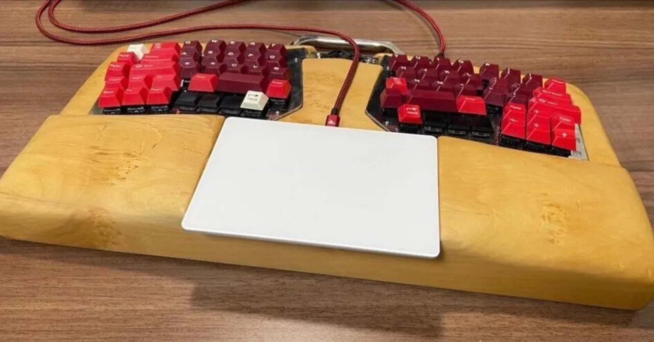 制作されたPuszleキーボードのイメージ