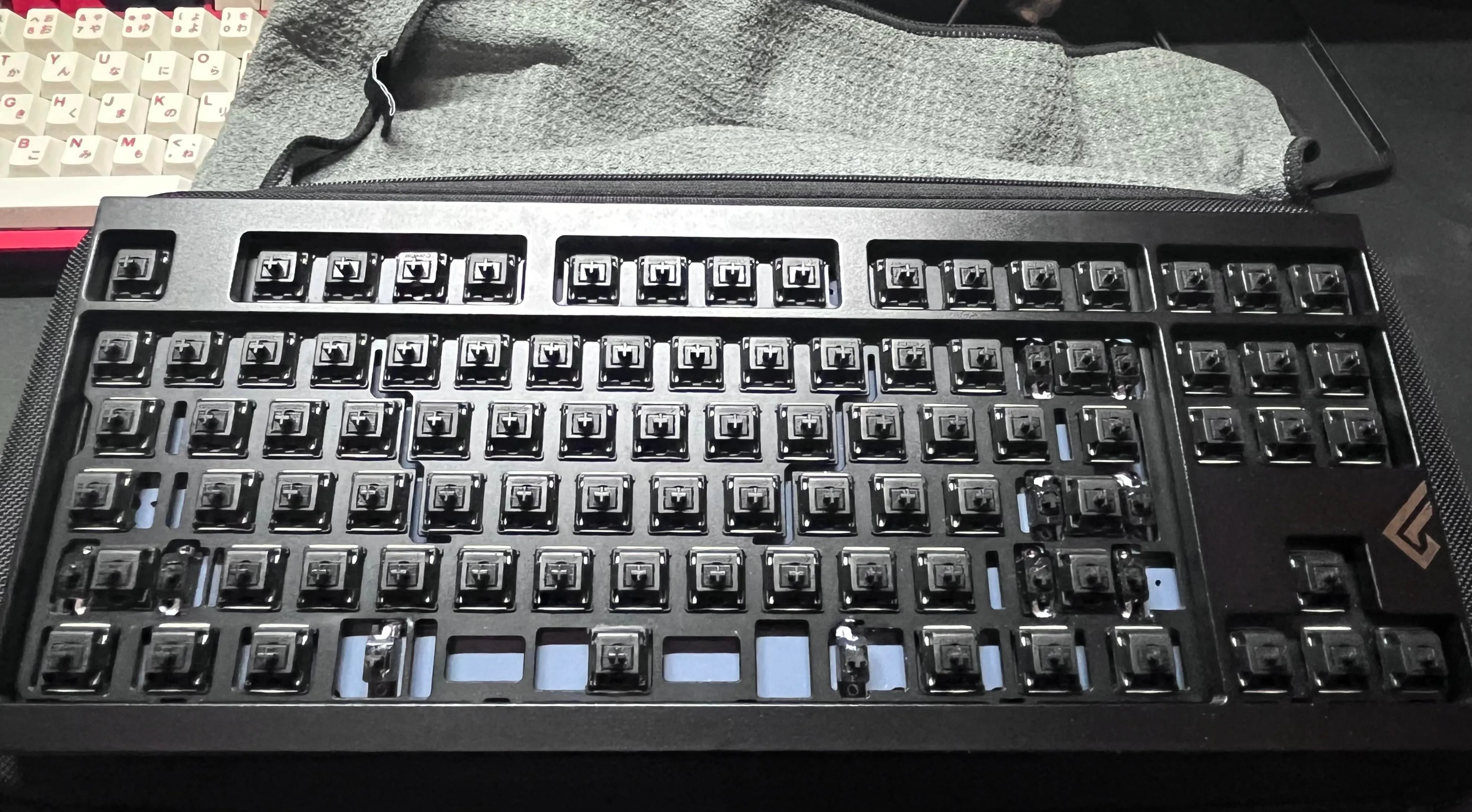 欧州を彷徨ったキーボードの様子