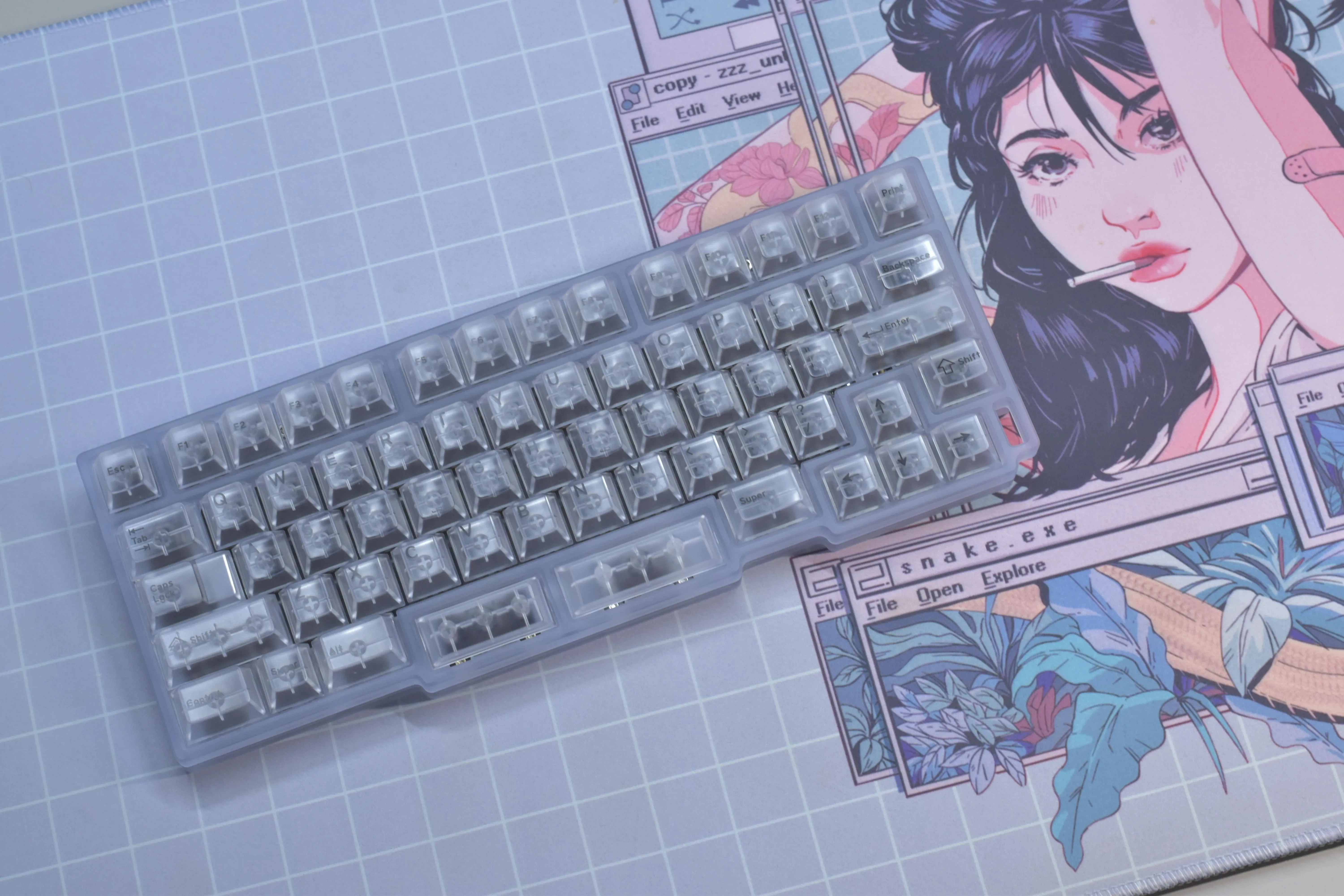 DCX Keysterine キーキャップのクローズアップ