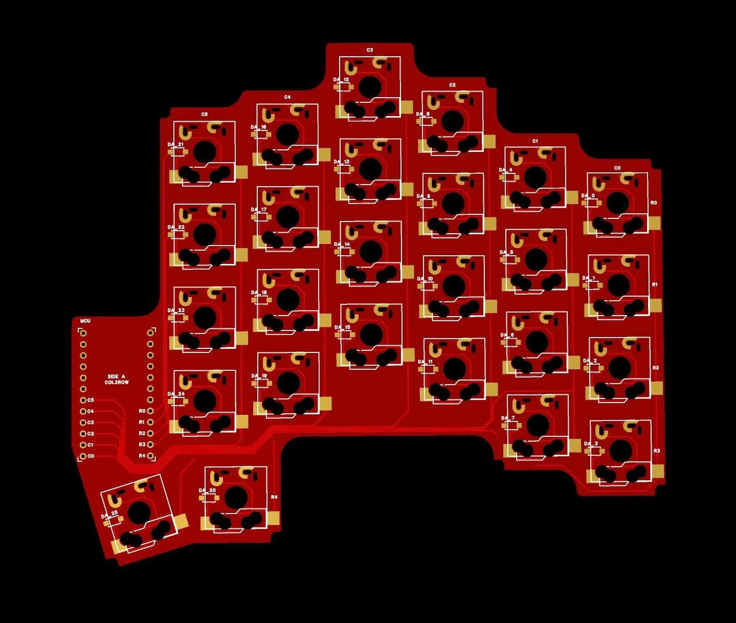 PinkieのPCB設計画面