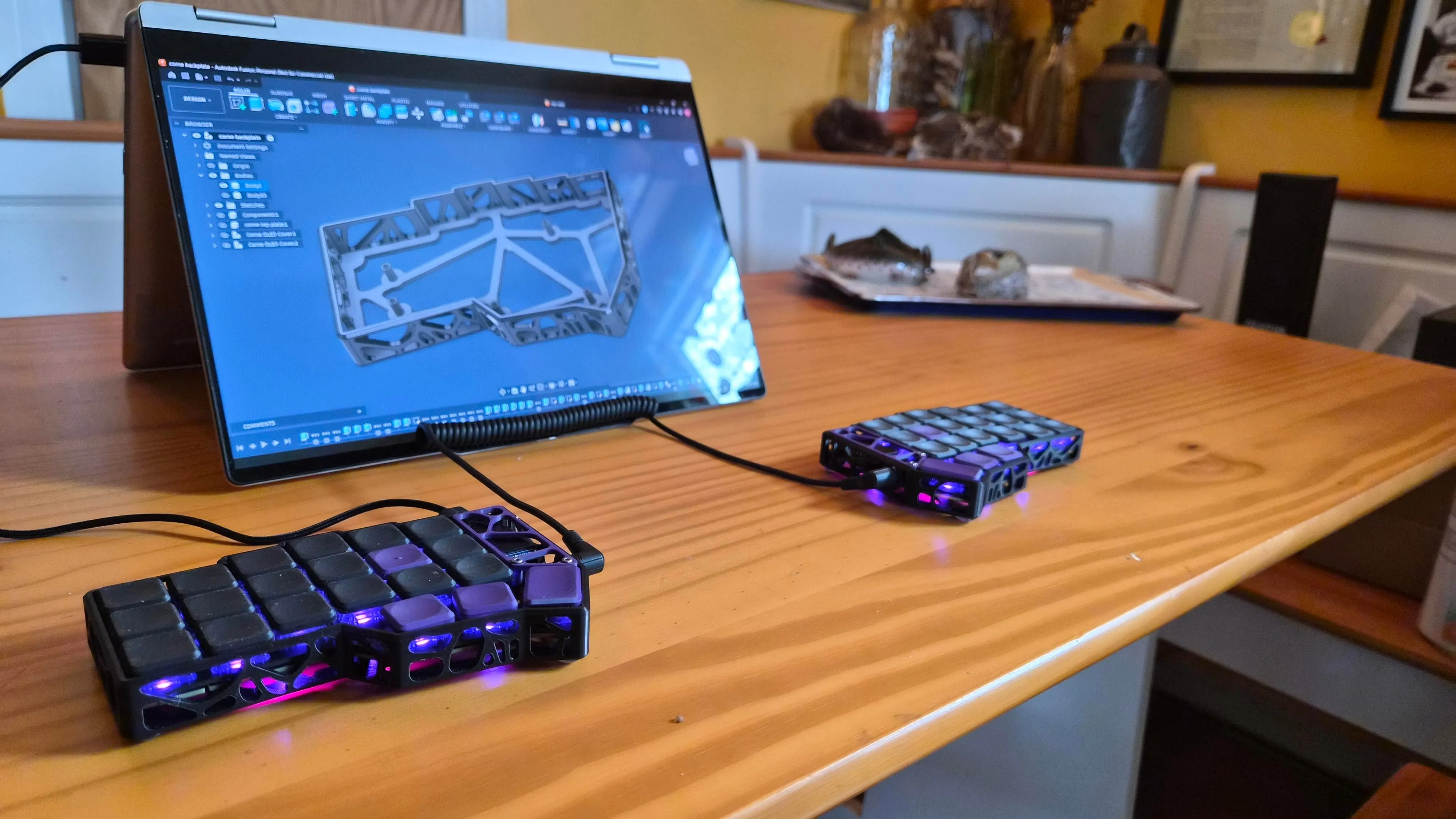 LEDを透過するボロノイパターン