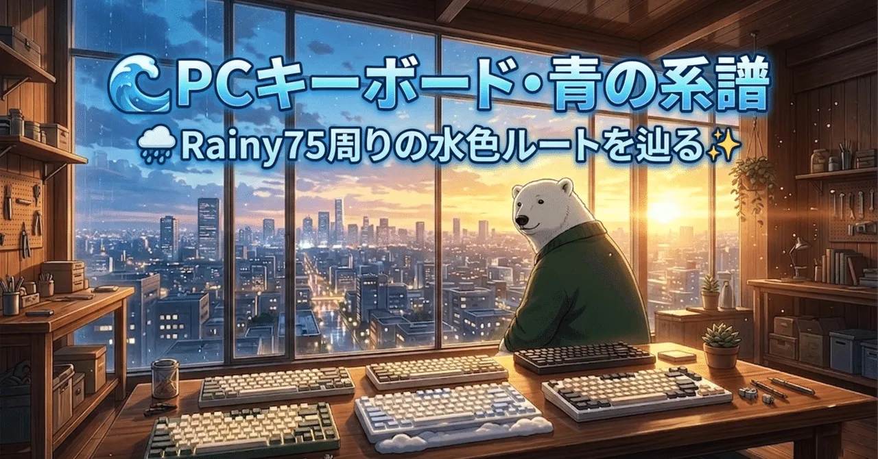 青の系譜を感じさせるキーボードのデザイン